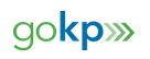 Text treatment logo for Kaiser Permanete's employee wellness program, GoKP