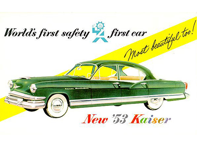 Advertisement for the 1953 Kaiser Manhattan car