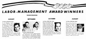 Labor-Management Award Winners, November 25, 1943.