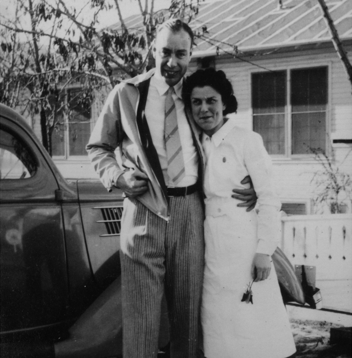 Historical photo of Cecil Cutting, a surgeon, and Millie Cutting, a registered nurse.