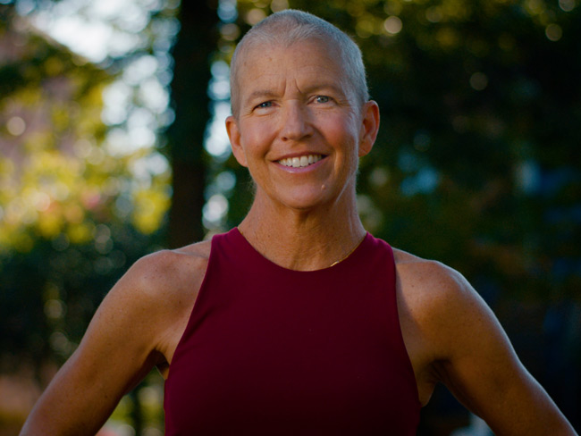 Donna Budway enjoying the outdoors