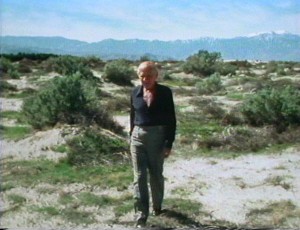 Sidney Garfield, MD, in the Mojave Desert near the site of Contractors General Hospital, 1980