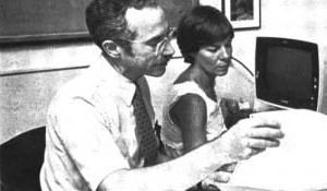 Gary Friedman, MD, at work, 1987