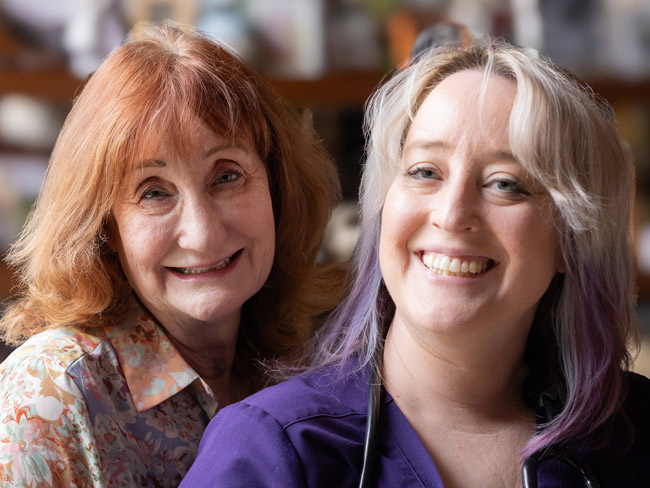 photo of a mother and daughter
