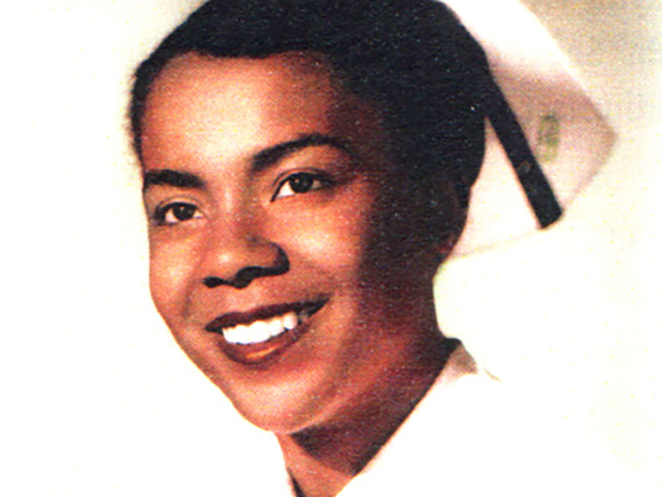 Jessie Head Cunningham as a student at Kaiser Foundation School of Nursing, 1954