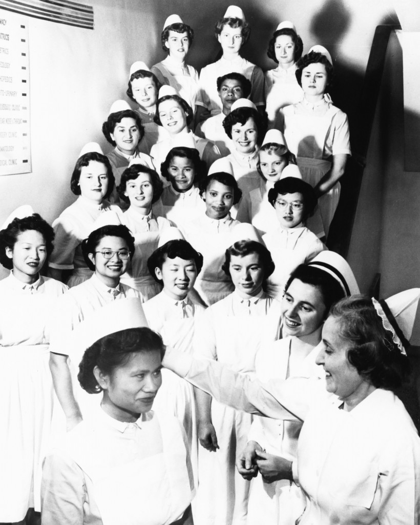 1950 Permanente Foundation Nursing School capping ceremony