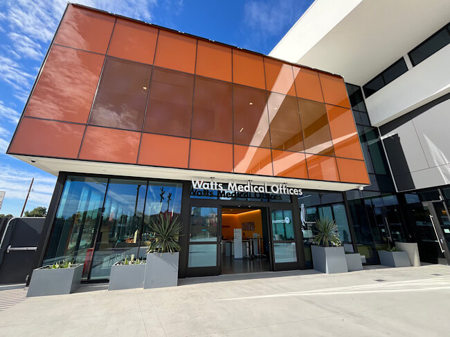 The new Kaiser Permanente Watts Medical Office Building