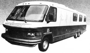 Large mobile health care van.