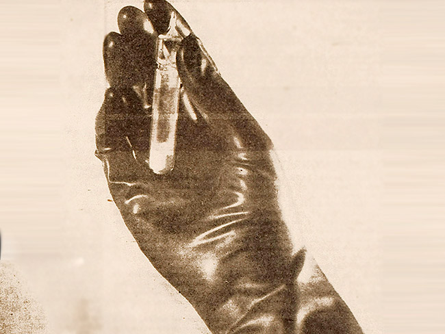 Vial of new "wonder drug" penicillin, published in Richmond Shipyard newsletter Fore 'n' Aft, 5/19/1944