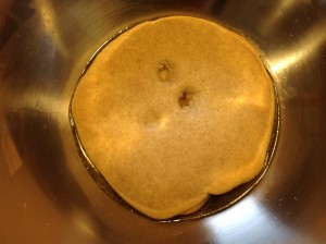Pizza dough after it has been left to rise